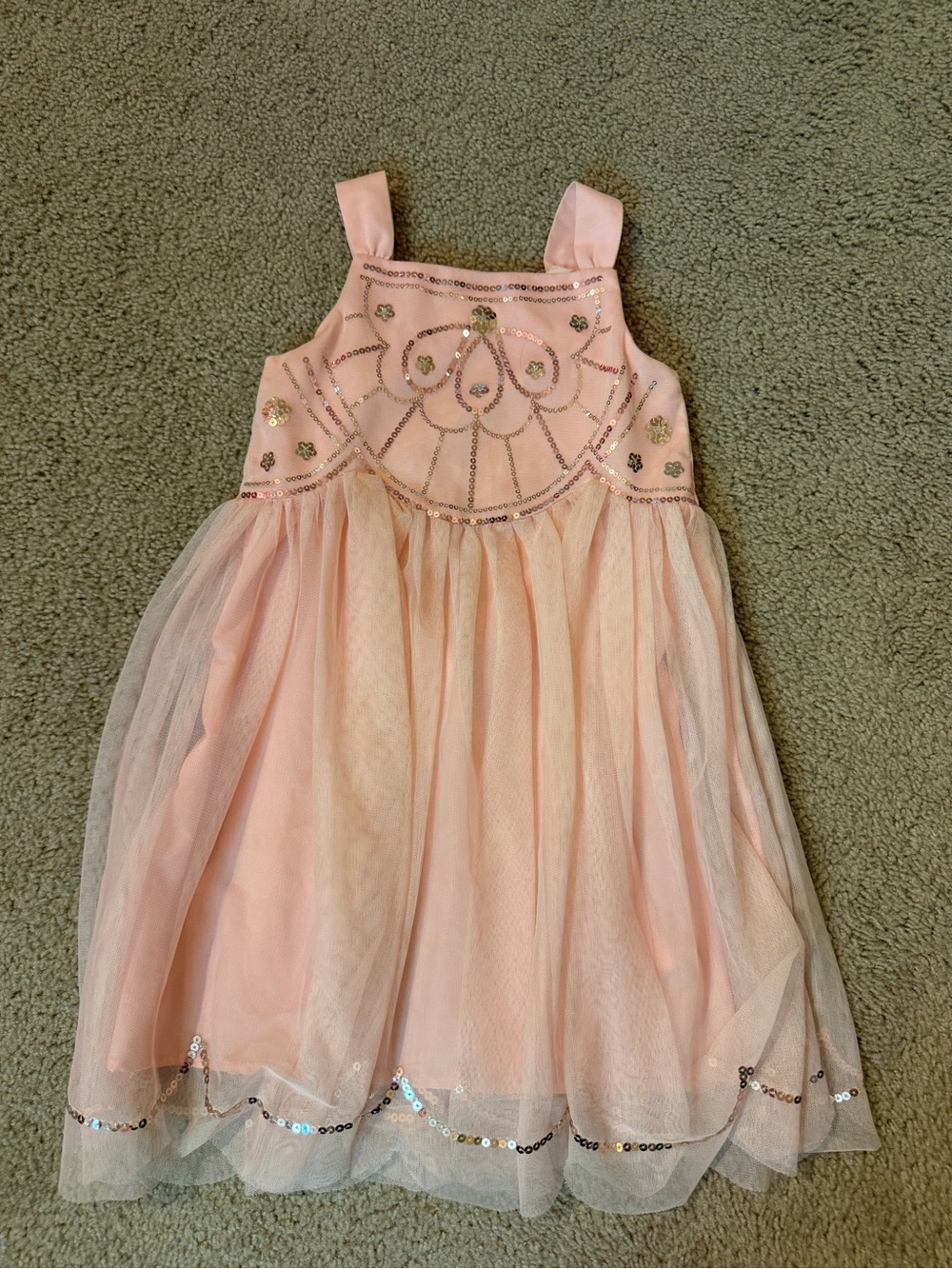 H&M Light Pink Sequin Tulle Dress